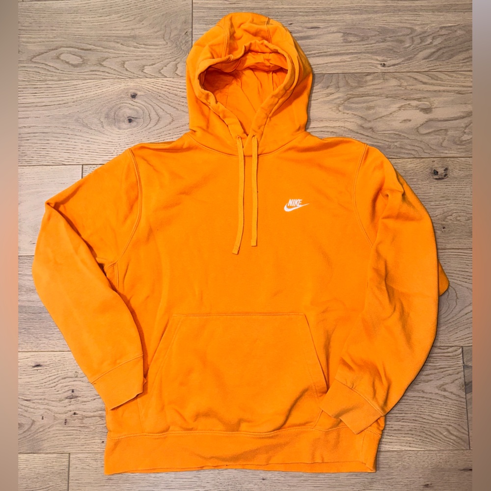 orange nike hoodie